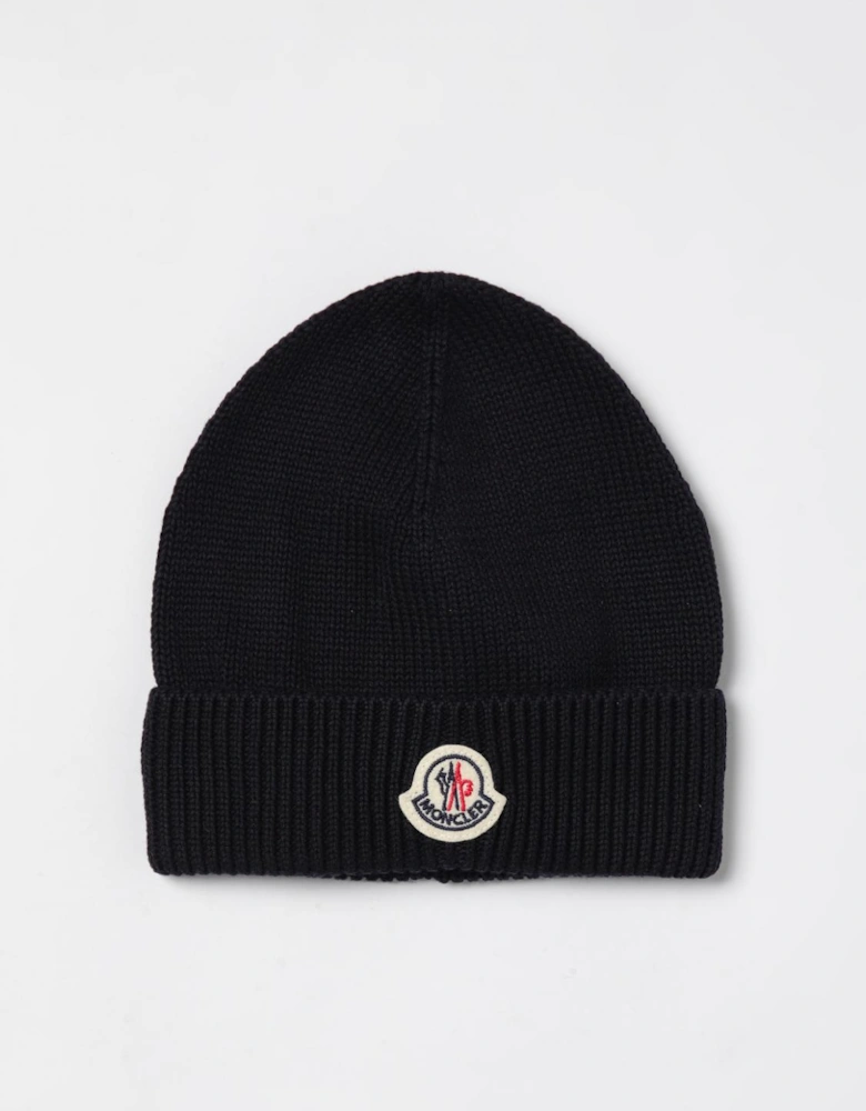 Rib Knit Wool Beanie Hat