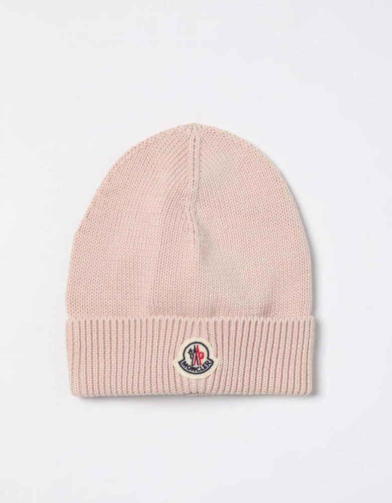 Rib Knit Wool Beanie Hat