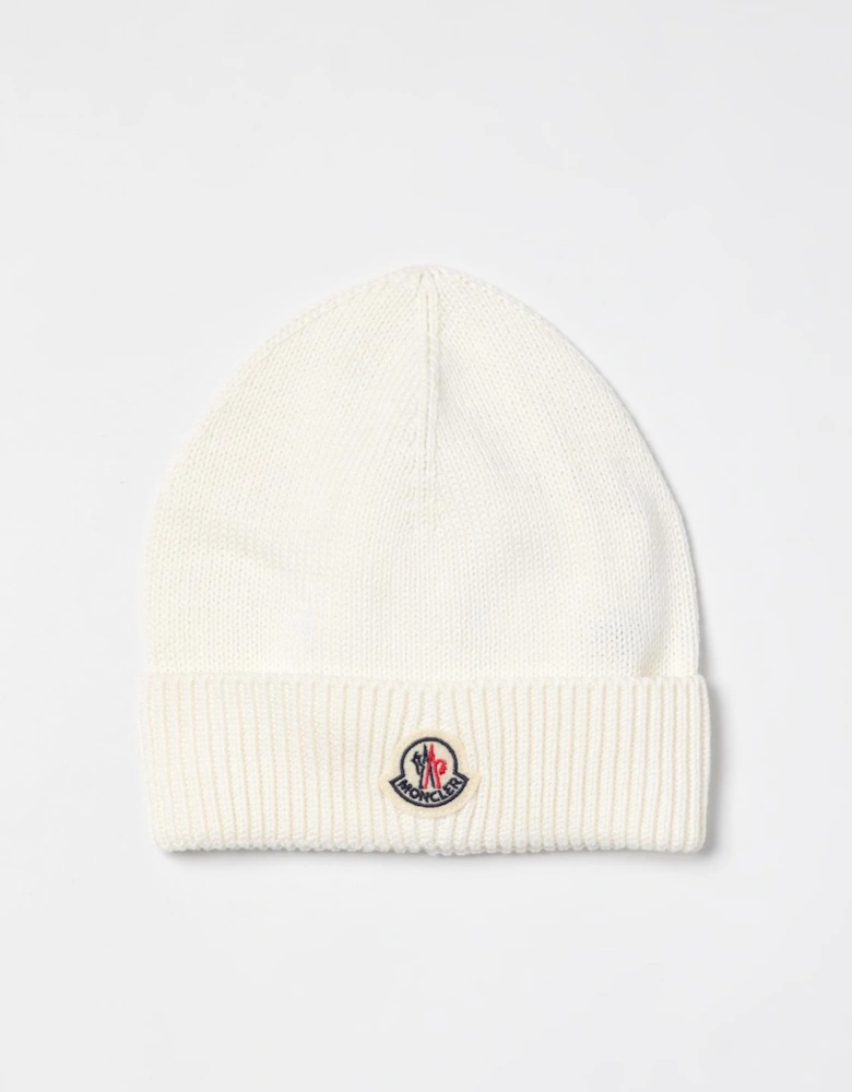 Rib Knit Wool Beanie Hat