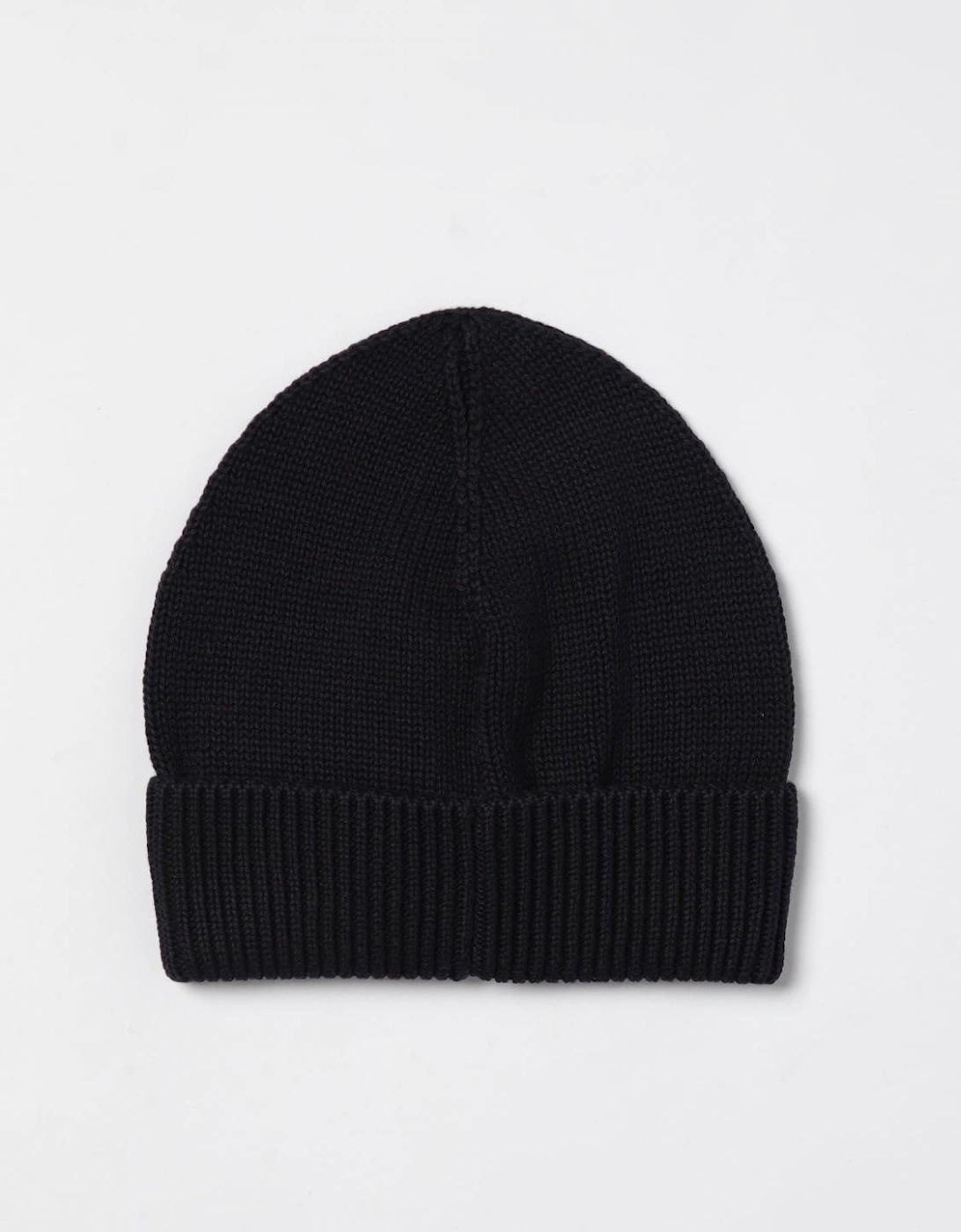 Rib Knit Wool Beanie Hat