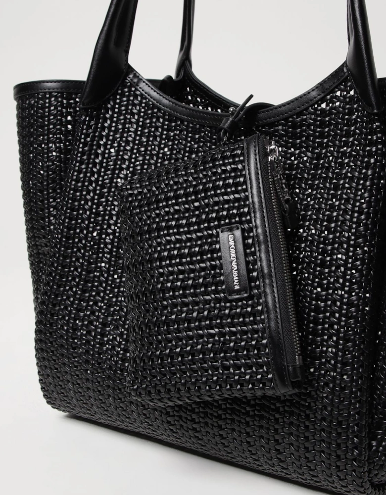 Woven Leather Tote Bag
