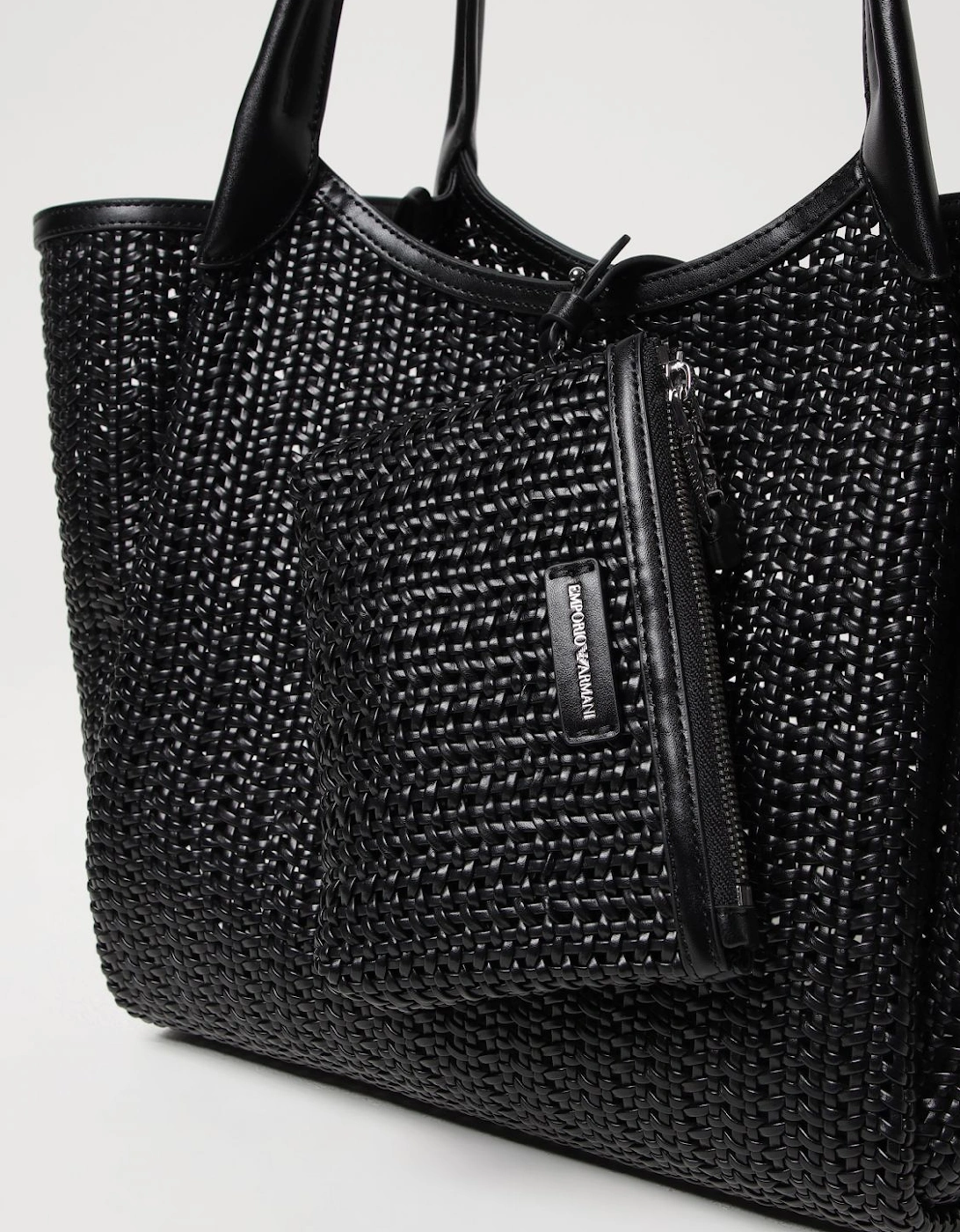 Woven Leather Tote Bag