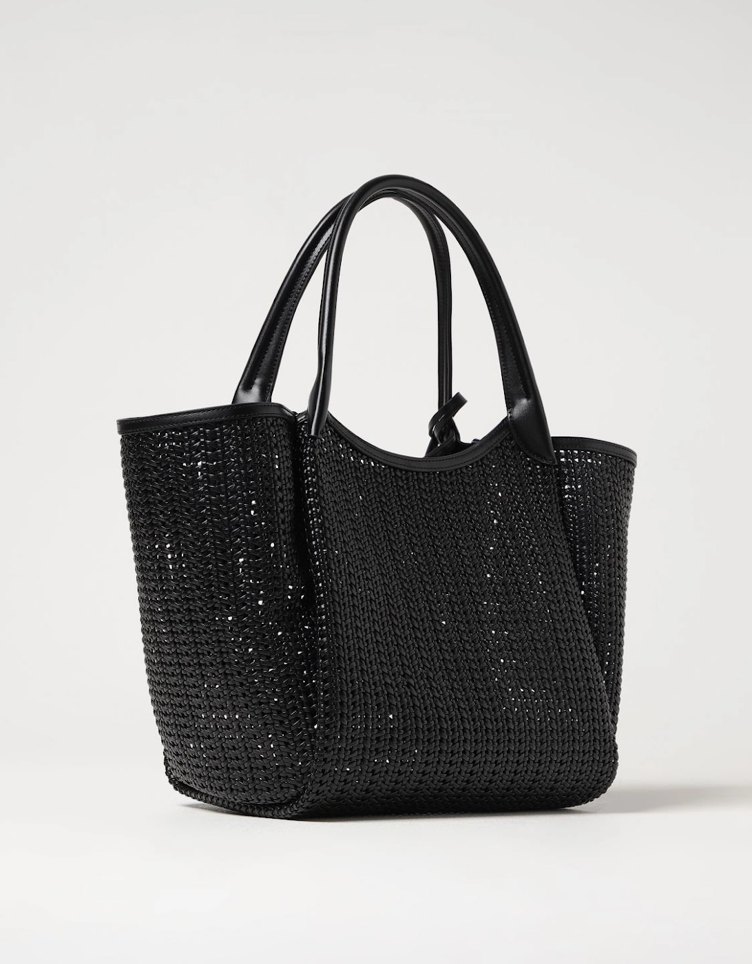 Woven Leather Tote Bag