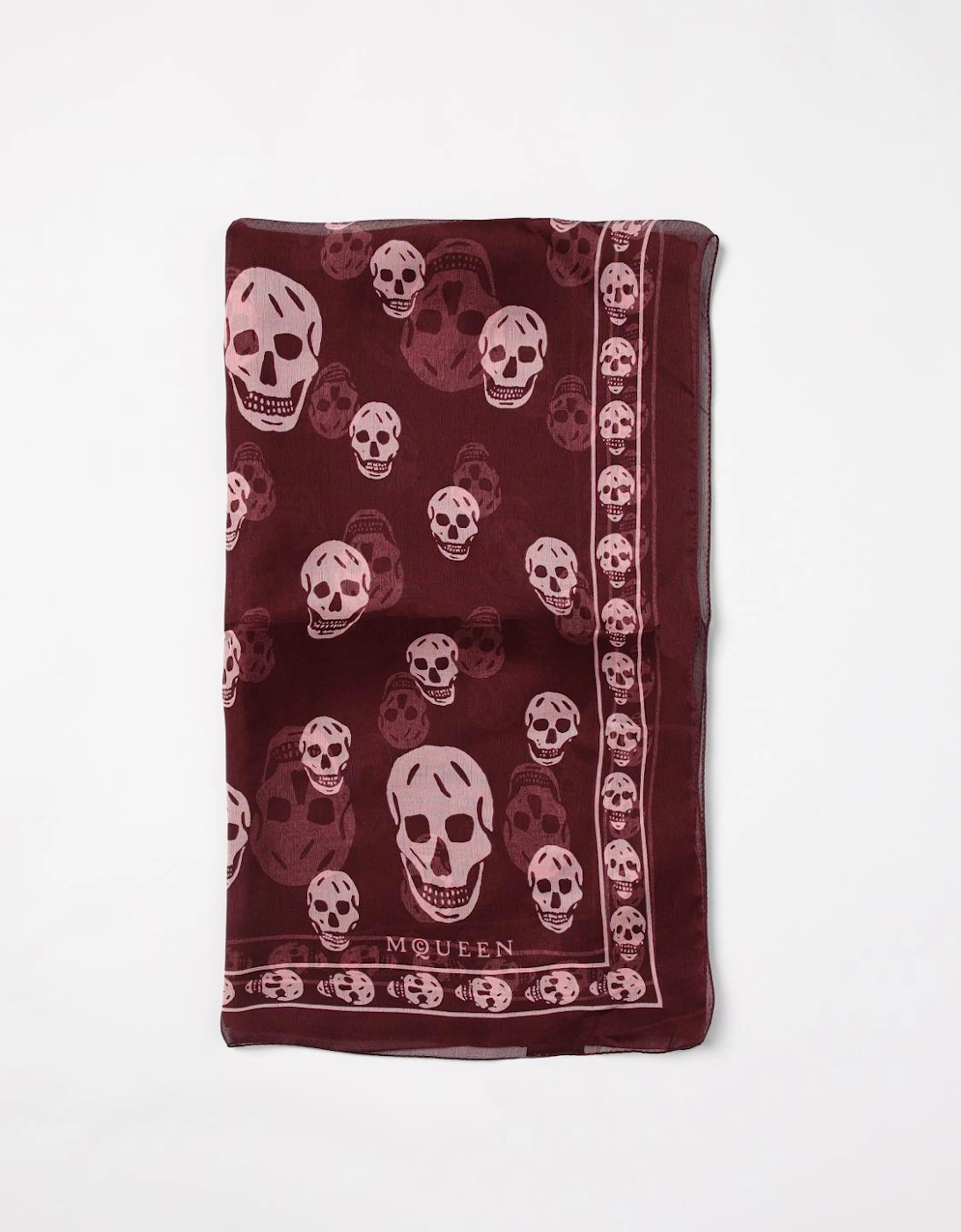 Skull Print Silk Scarf, 5 of 4
