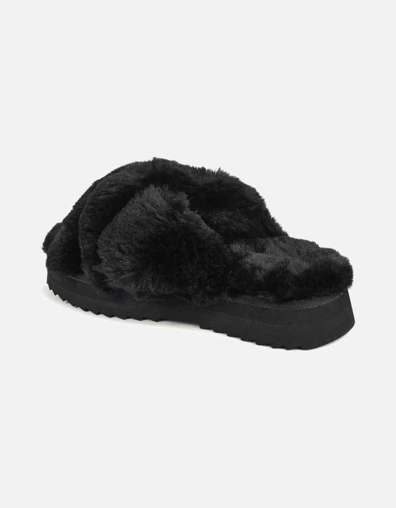 Fuzzy CrossStrap Slippers