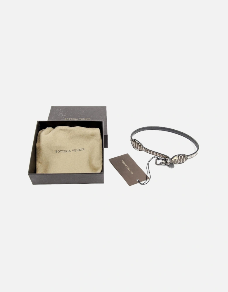 Intrecciato Leather BeltModel 649615V001D
