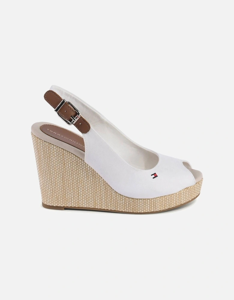 Canvas Wedge Sandals Open Toe