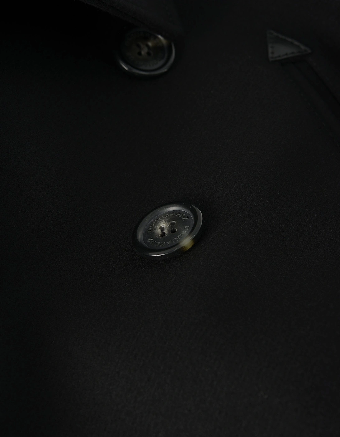 Felted Wool Peacoat Black