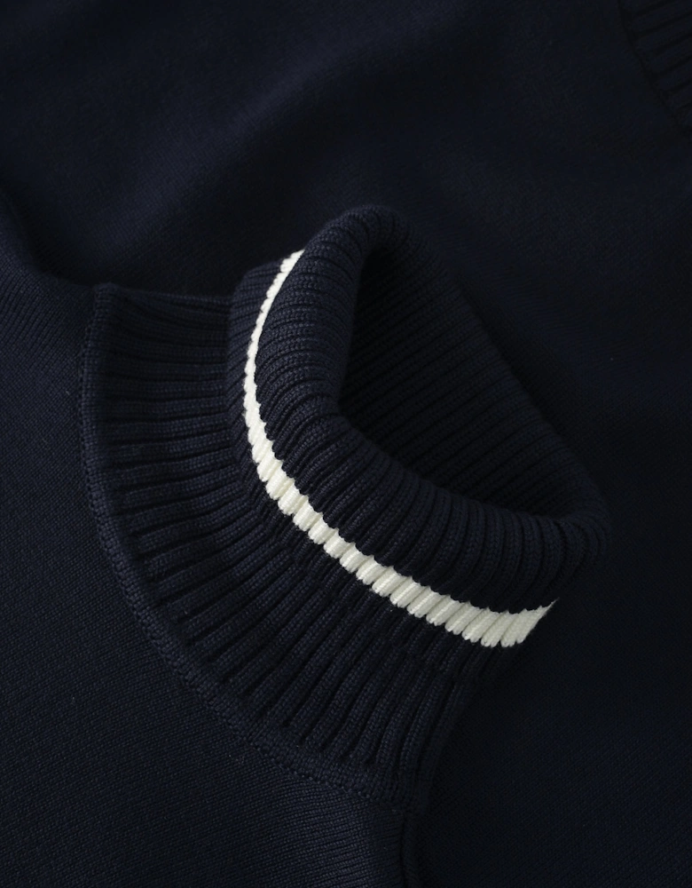 Soft Touch Neck Sweater Navy