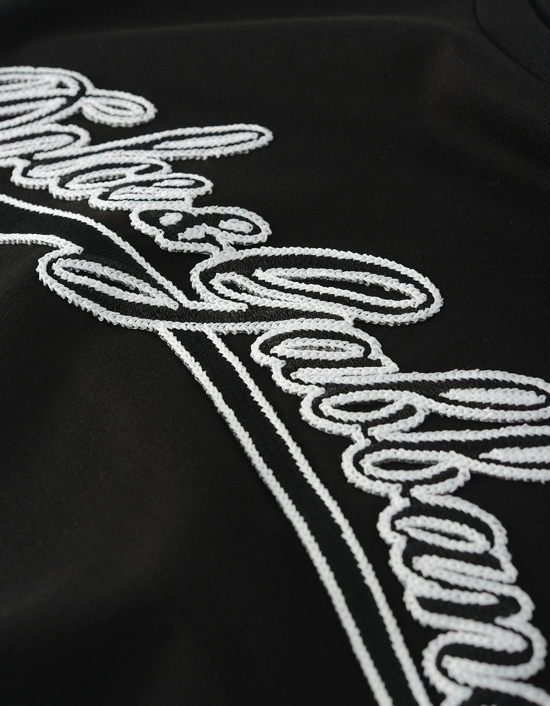 Branded Cotton T-Shirt Black
