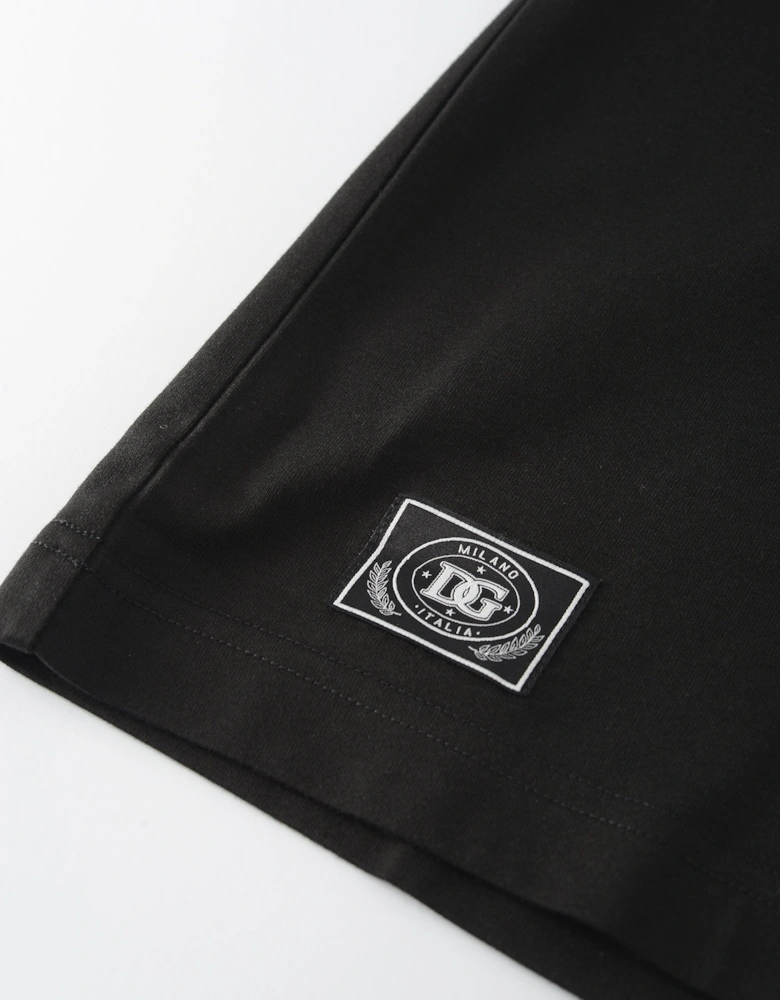 Branded Cotton T-Shirt Black