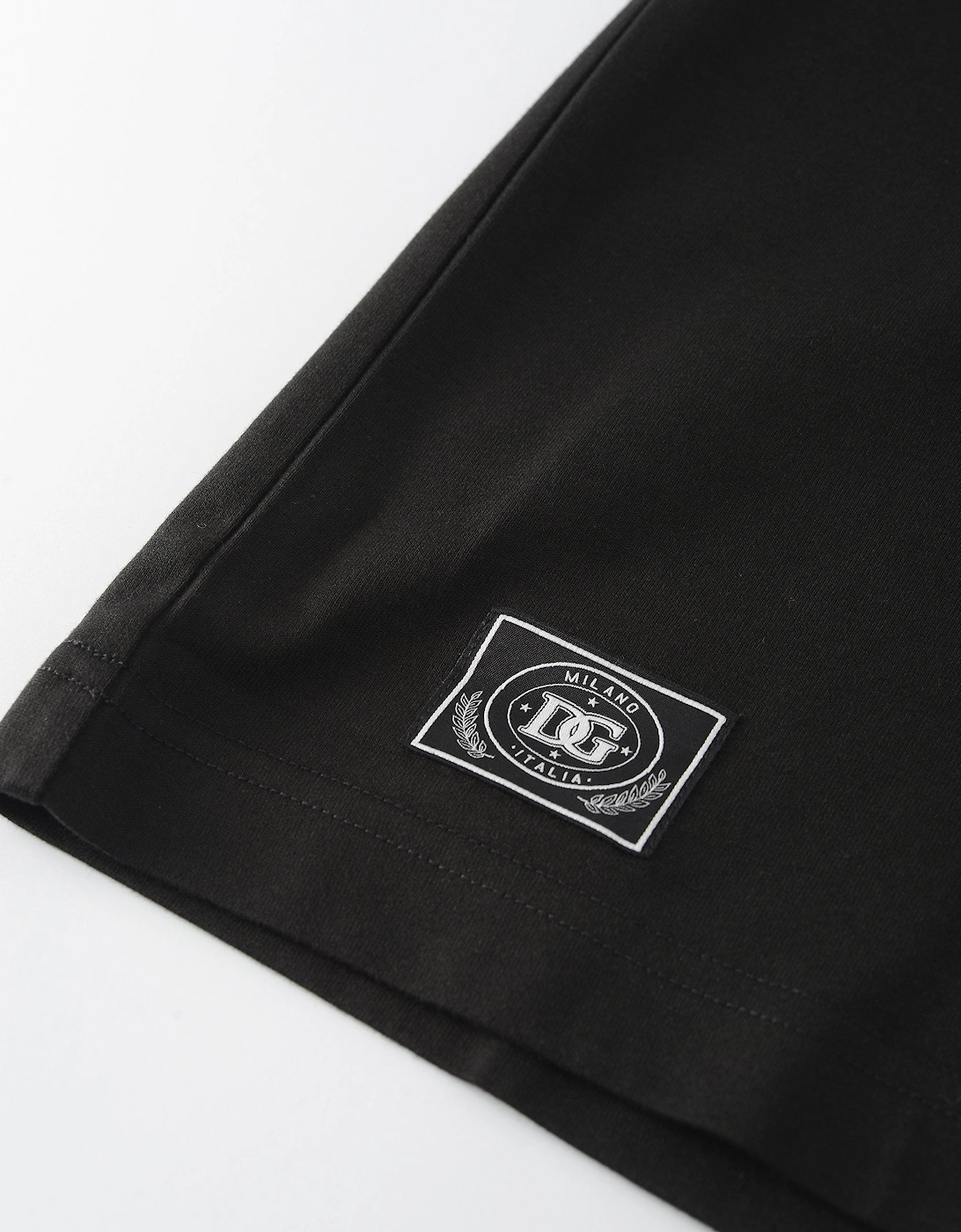 Branded Cotton T-Shirt Black