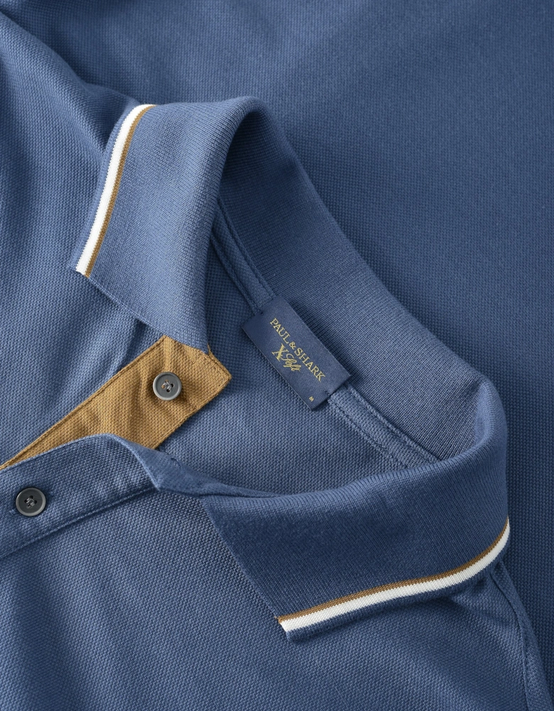 X Soft Piquet Ls Polo Blue