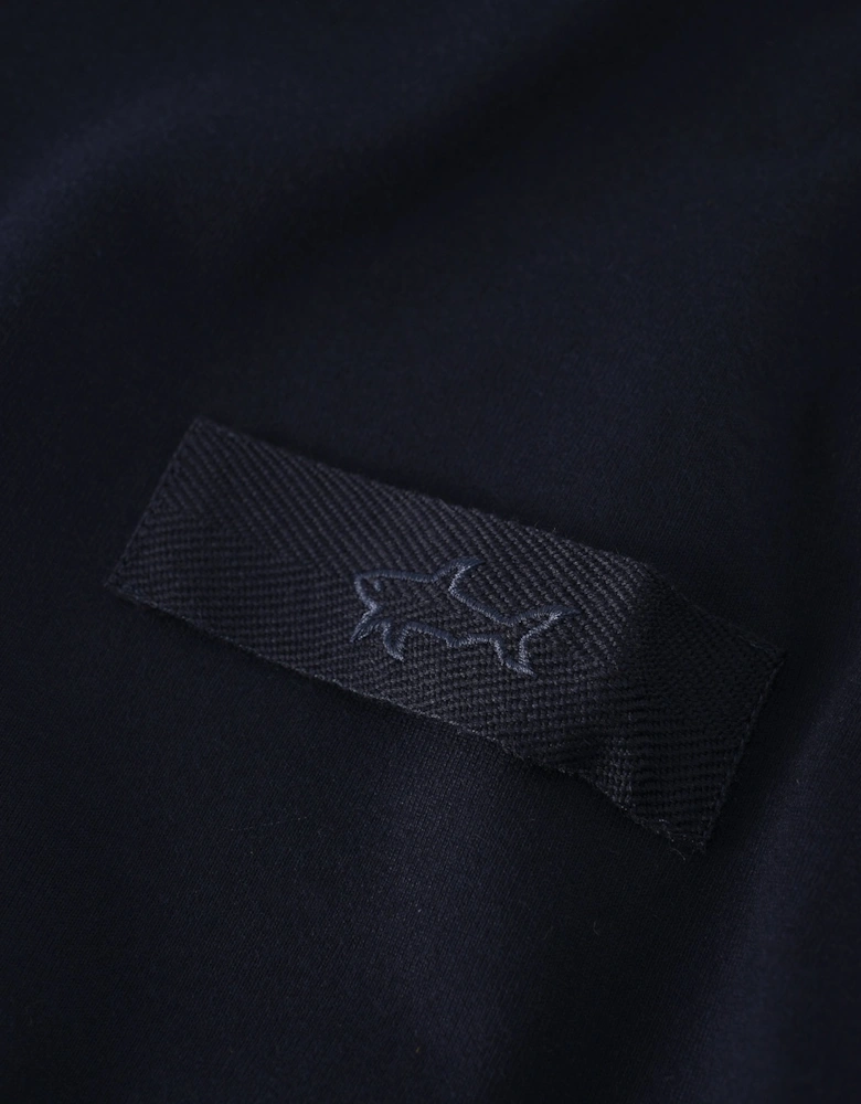 Embroidered Shark T-Shirt Navy