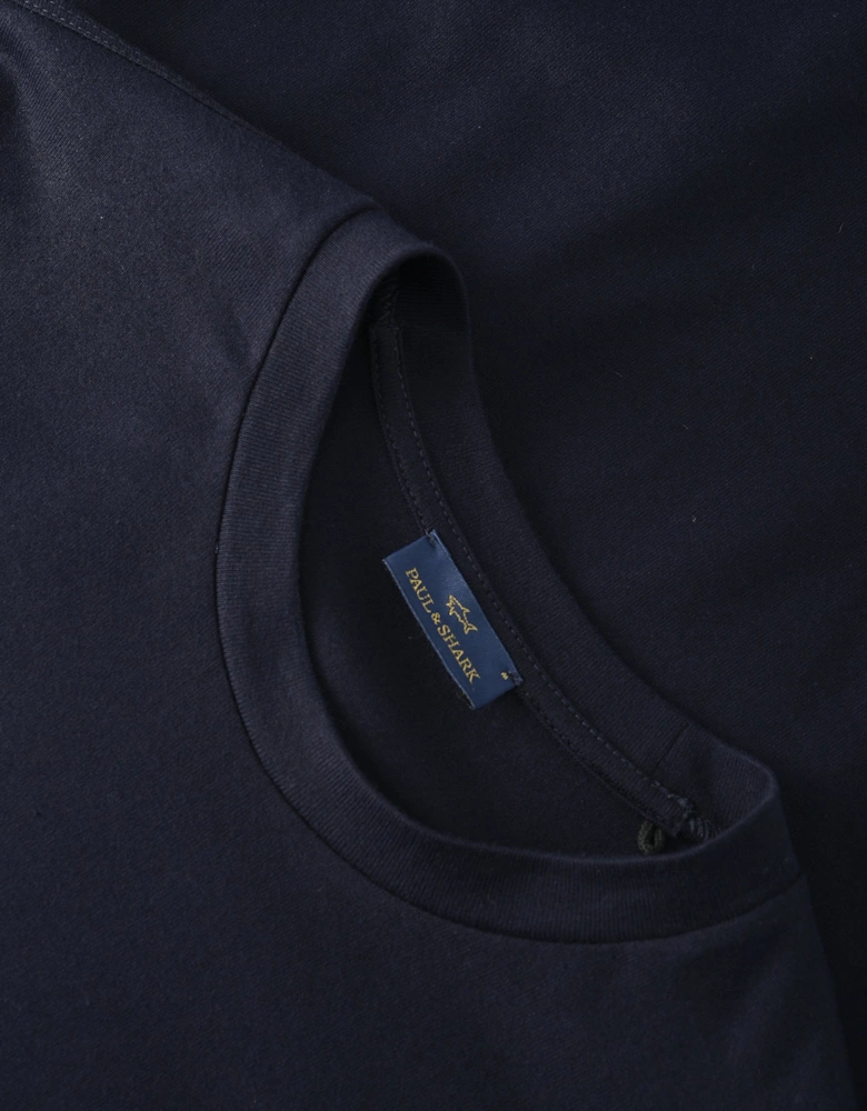 Embroidered Shark T-Shirt Navy