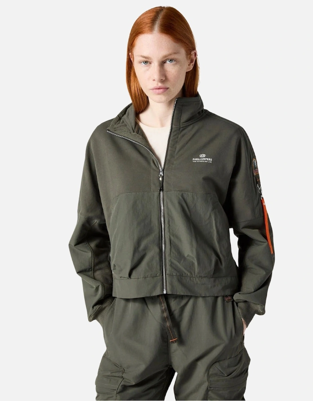 Jade Dark Mud Gret Zip-Up Sweatshirt