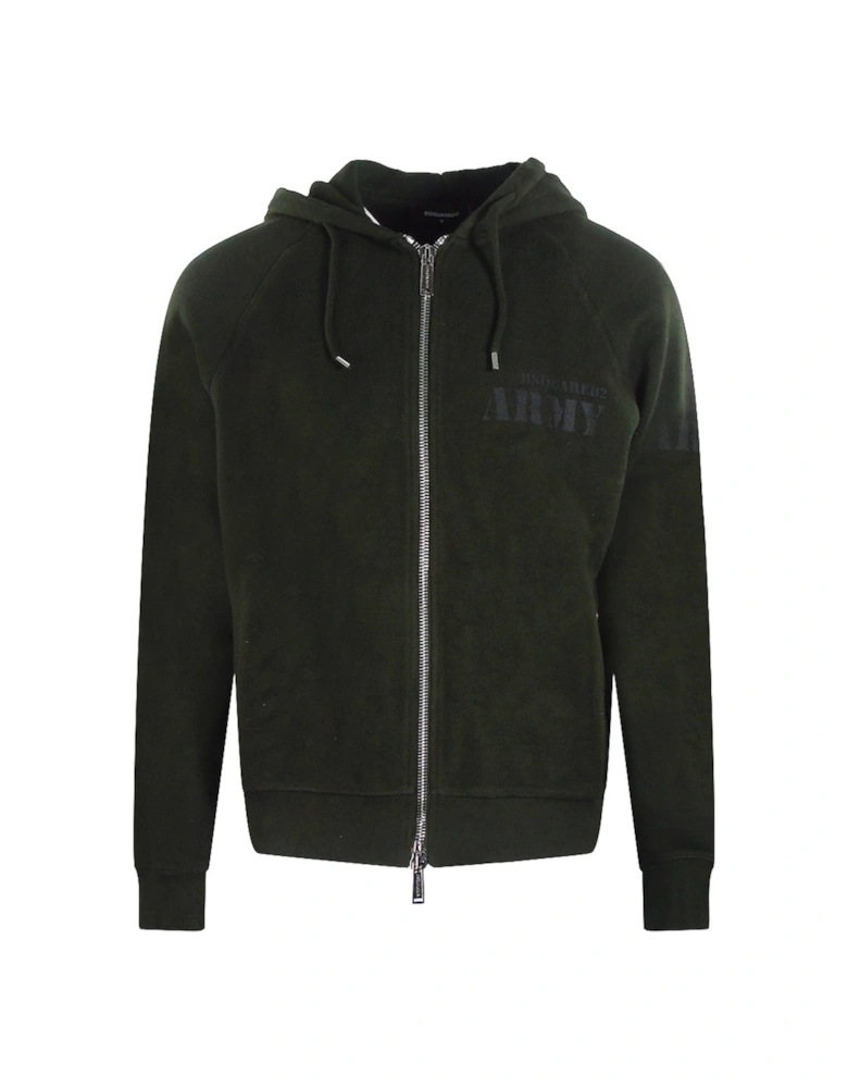 Army Logo Military Green Hoodie