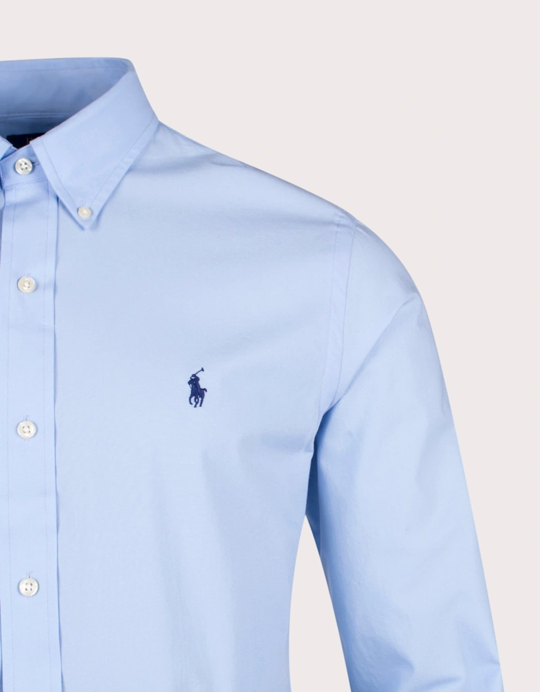 Custom Fit Stretch Poplin Shirt