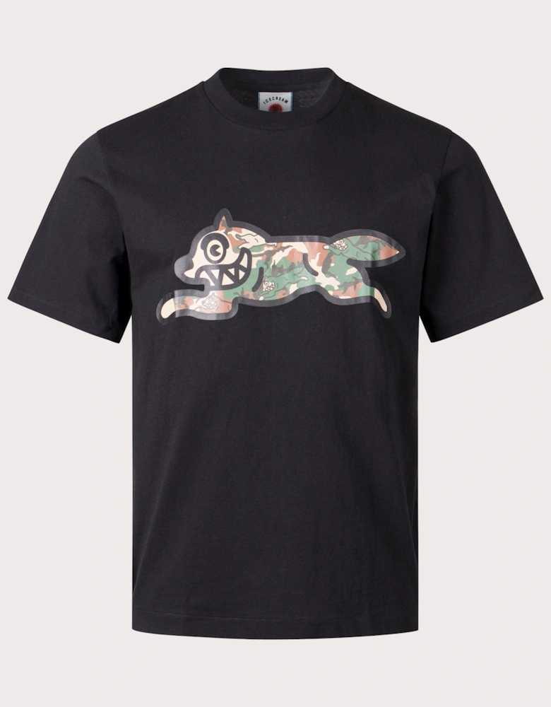 Woodland Camo Running Dog T-Shirt