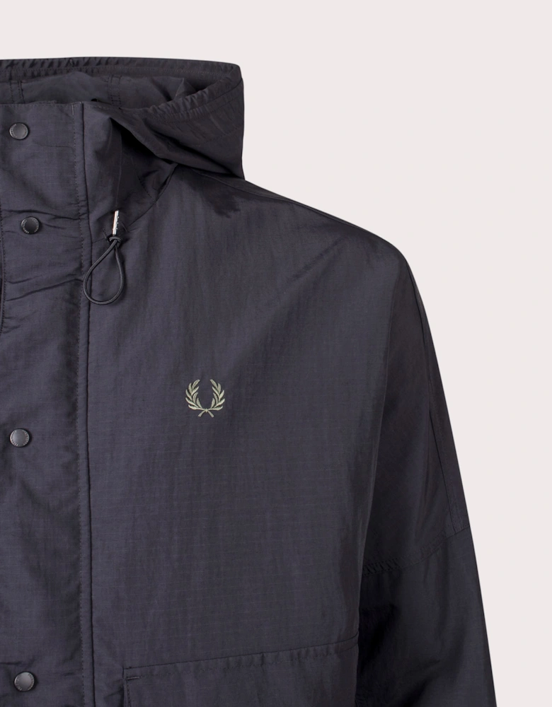 Cropped Ripstop Parka