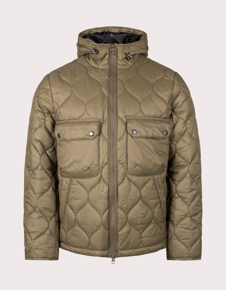Re-Engineered Hooded Spey Quilted Jacket