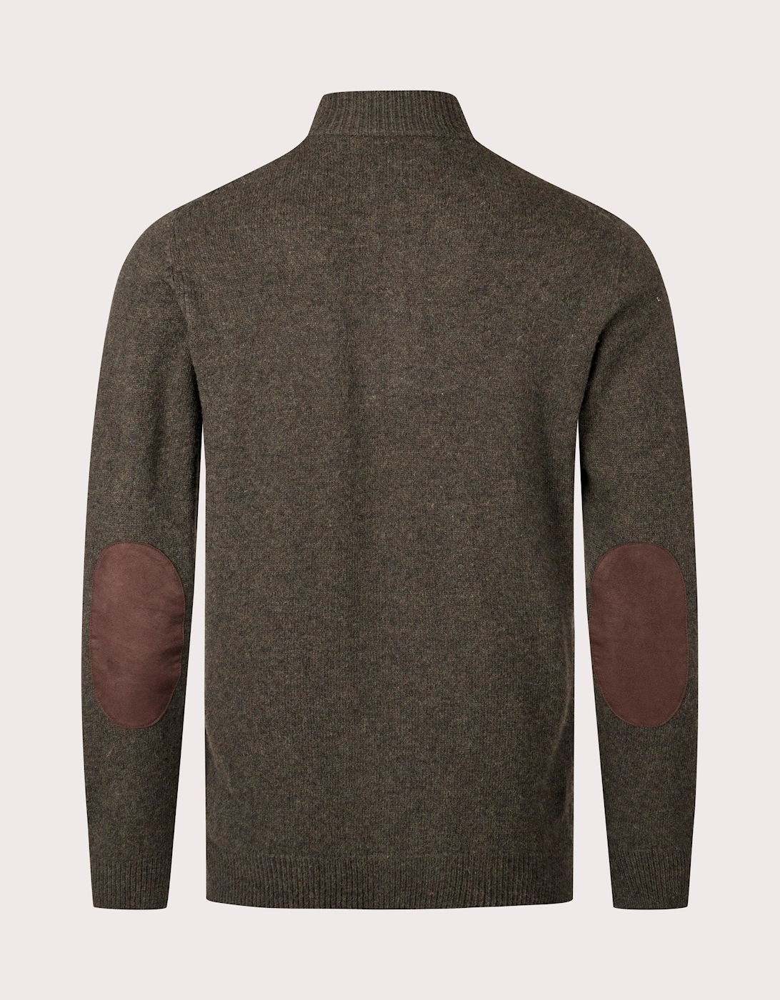 Essential Patch Zip Through Knitted Jumper