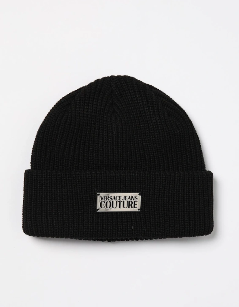 RibKnit Beanie with Logo Patch
