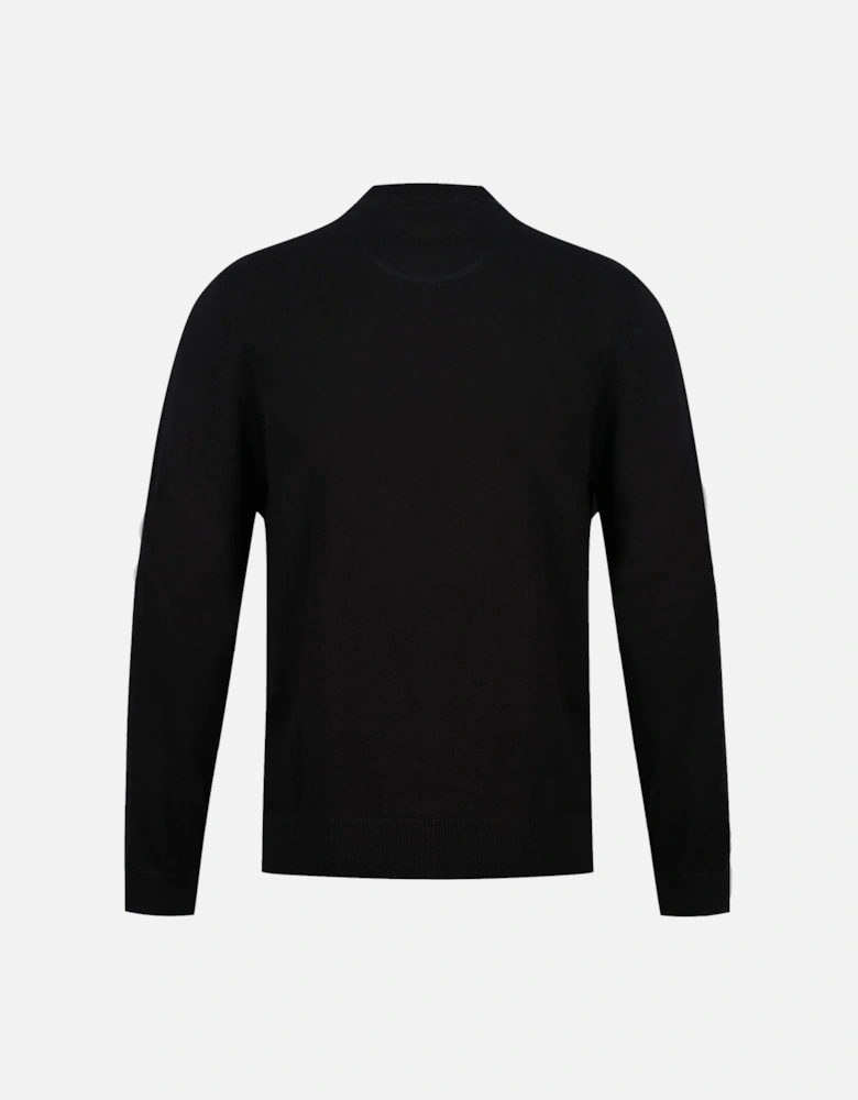 LUKE1977 Jenson Funnel Neck Knitted Jumper - Black