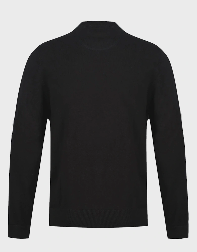 LUKE1977 Jenson Funnel Neck Knitted Jumper - Black