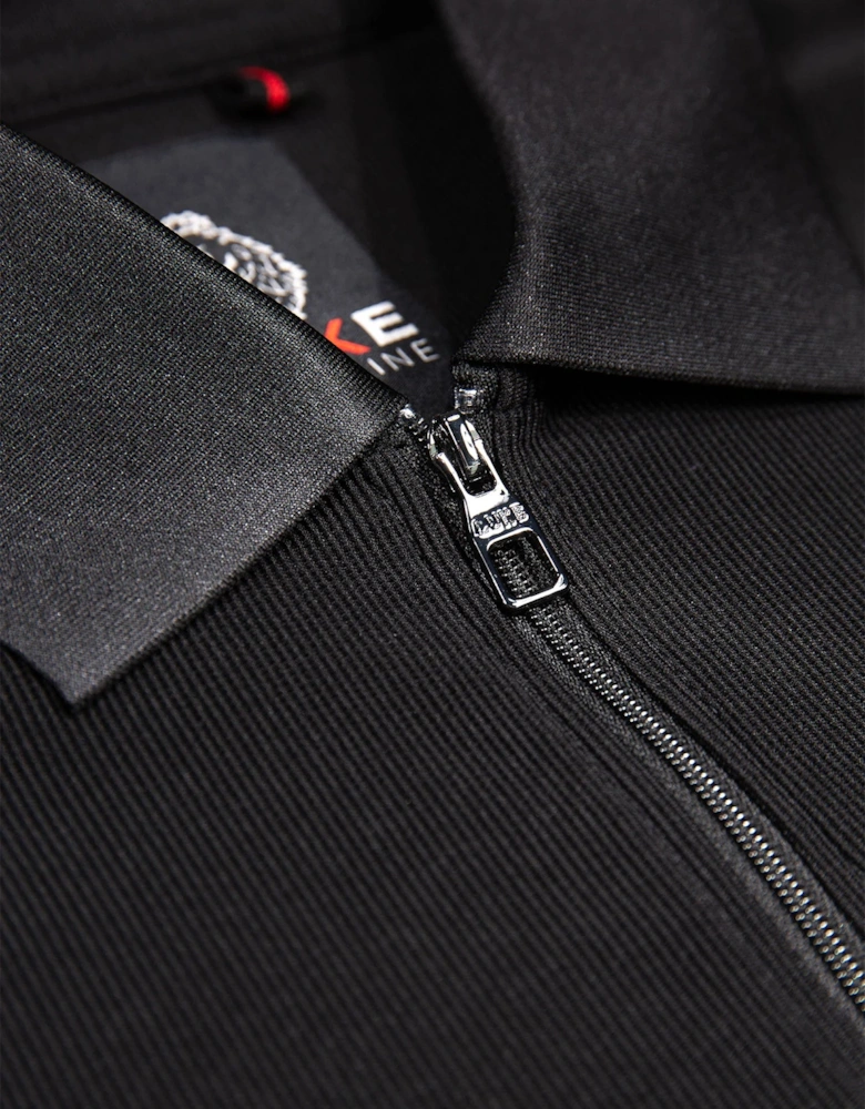 Luke1977 Penrith Zip Polo Shirt - Black