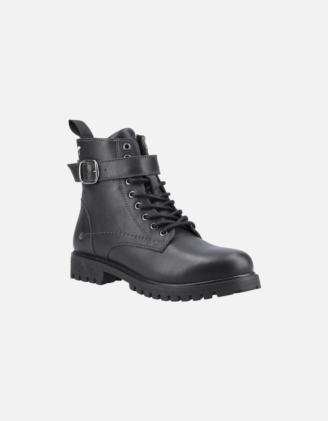 Wanda Leather Women's Black Boots, 6 of 5