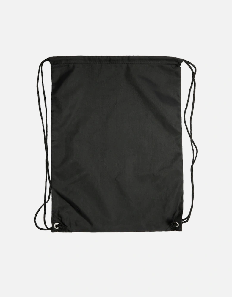School Gym  Drawstring Black  Bag