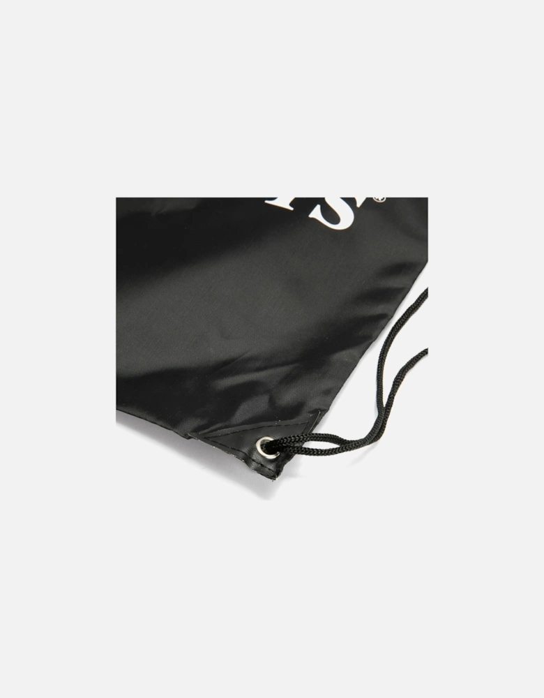 School Gym  Drawstring Black  Bag