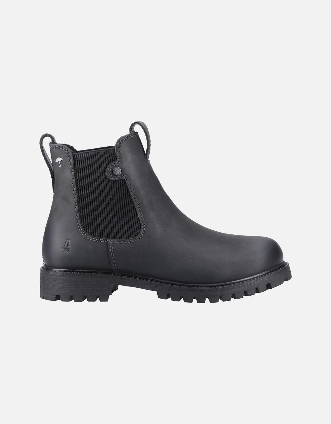 Wynter Leather Women's Black Flat Chelsea Boots