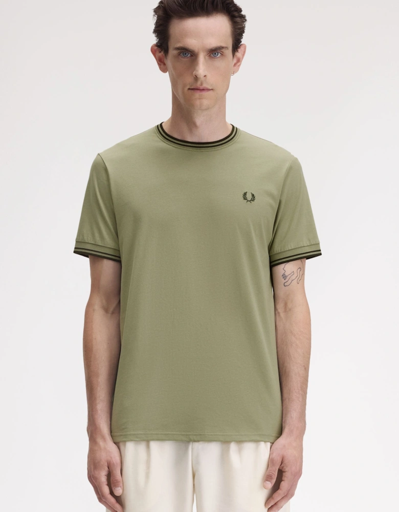 Twin Tipped T-Shirt - Olive Mint/Night Green