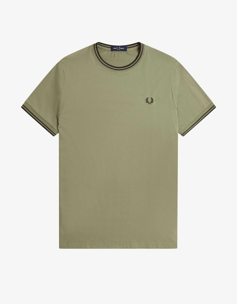 Twin Tipped T-Shirt - Olive Mint/Night Green