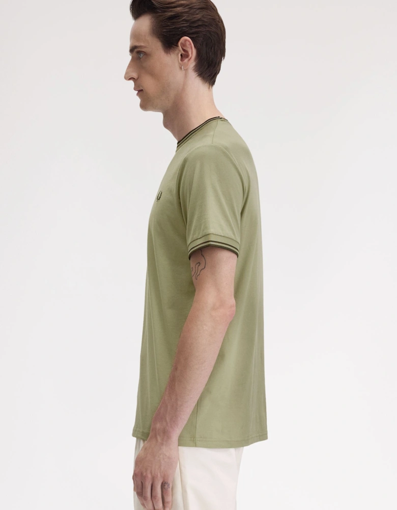 Twin Tipped T-Shirt - Olive Mint/Night Green