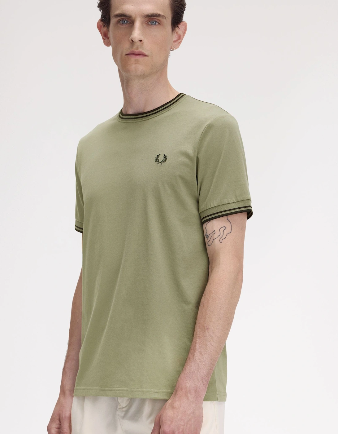 Twin Tipped T-Shirt - Olive Mint/Night Green