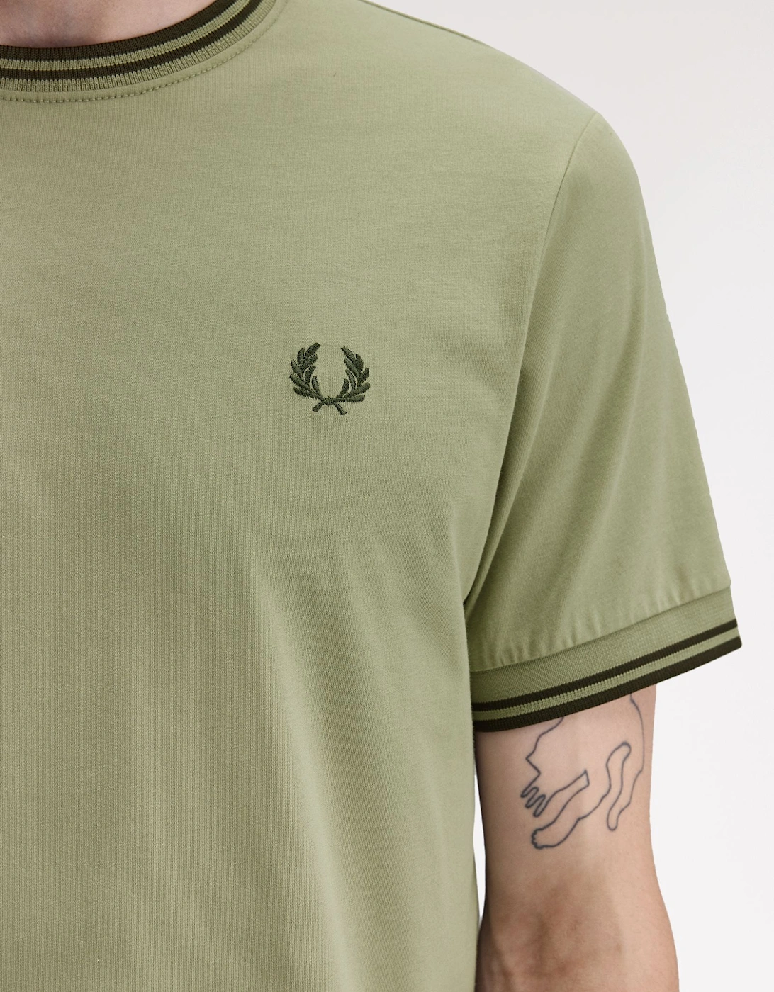 Twin Tipped T-Shirt - Olive Mint/Night Green