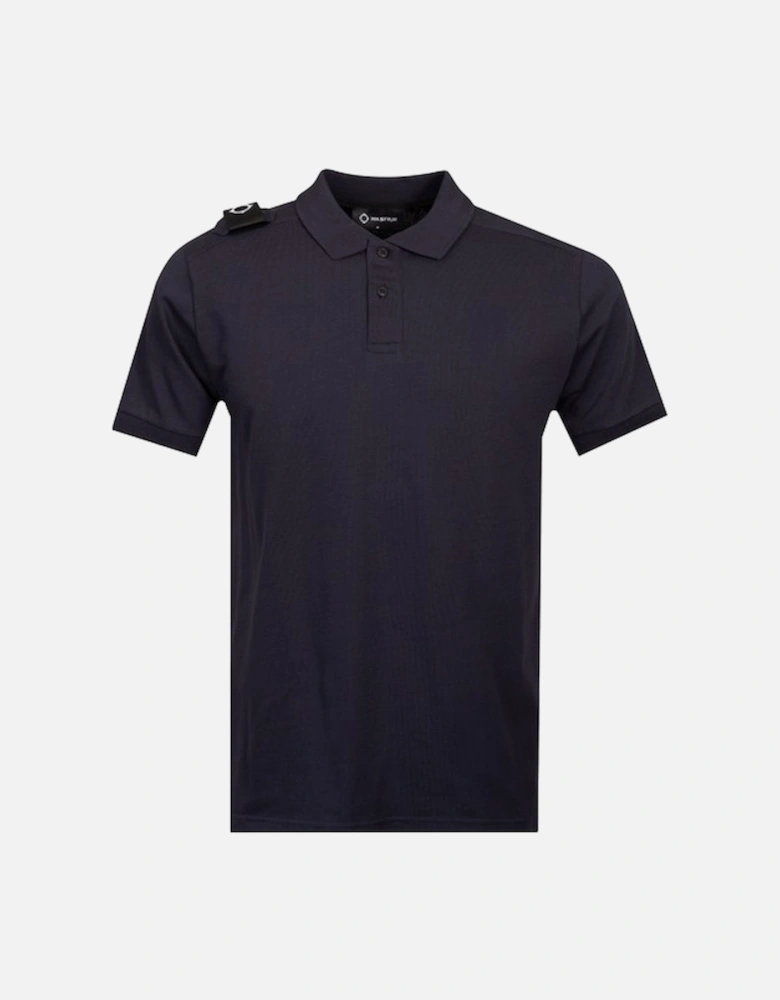 Mastrum SS Jersey Badge Polo Shirt MAS4559 - Ink Navy