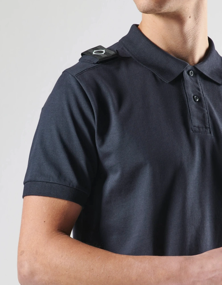 Mastrum SS Jersey Badge Polo Shirt MAS4559 - Ink Navy