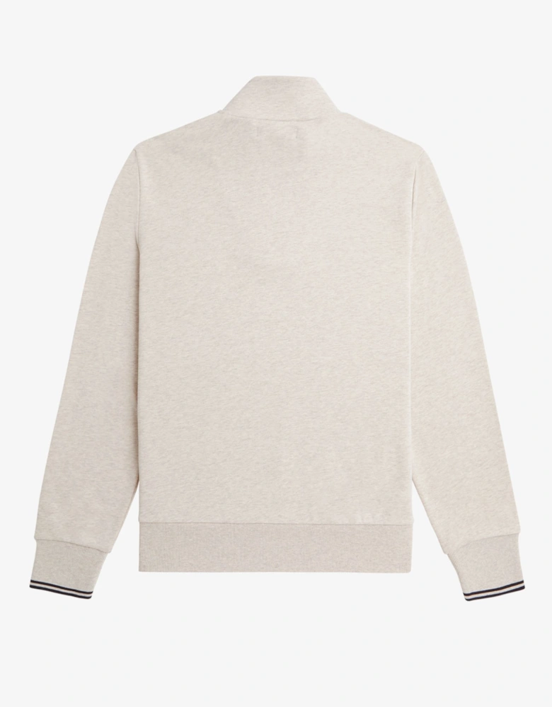 Half-Zip Sweatshirt - Porridge Marl/Anchor Grey