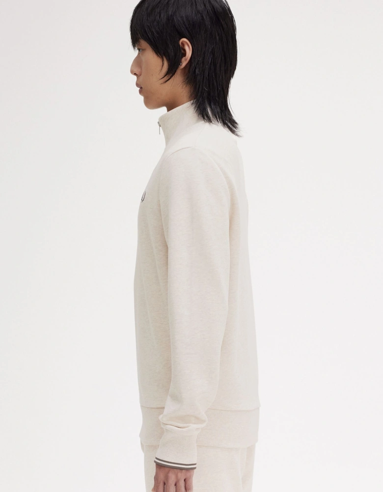 Half-Zip Sweatshirt - Porridge Marl/Anchor Grey