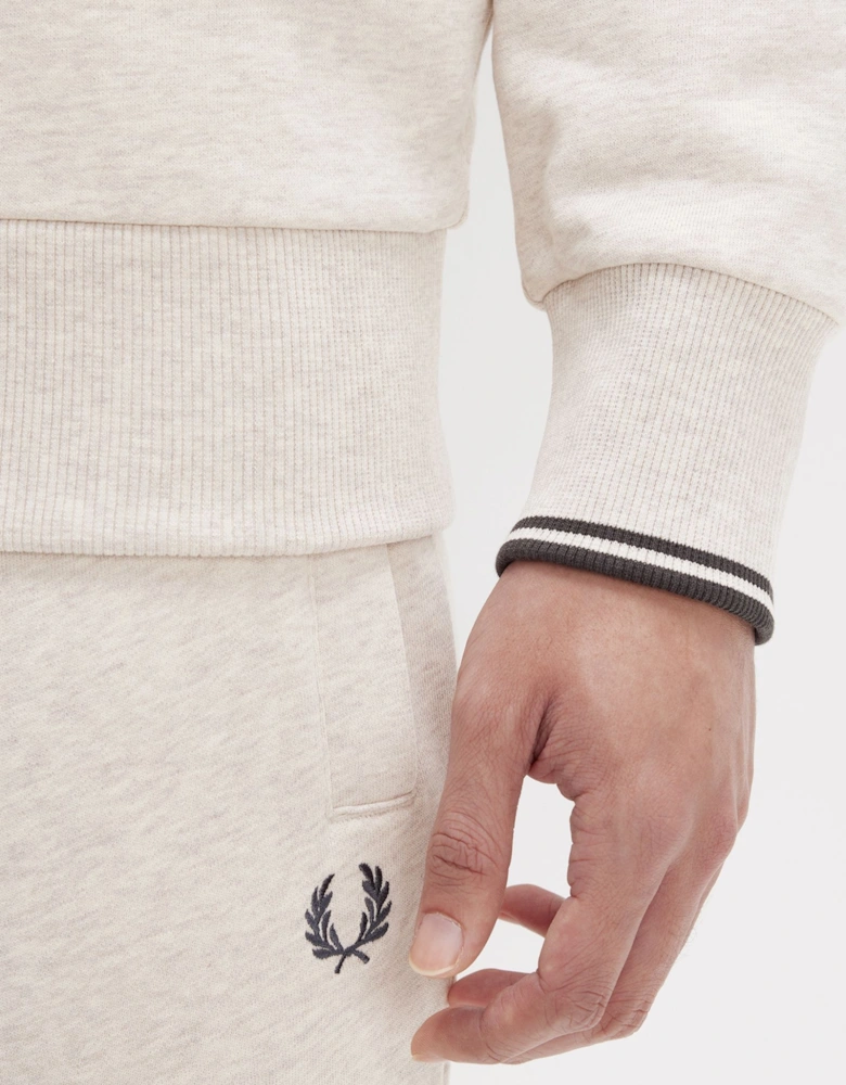 Half-Zip Sweatshirt - Porridge Marl/Anchor Grey