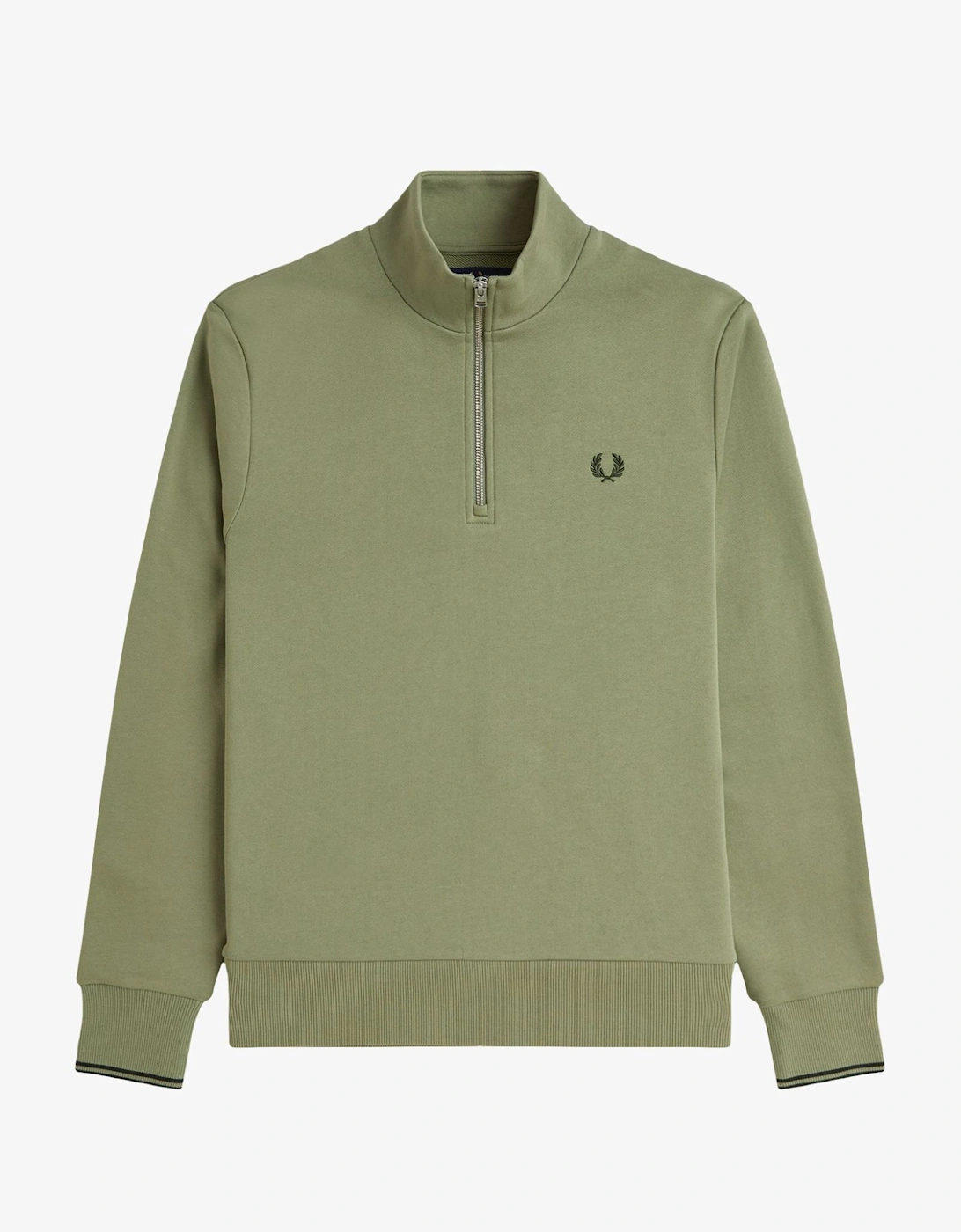Half-Zip Sweatshirt - Olive Mint, 9 of 8