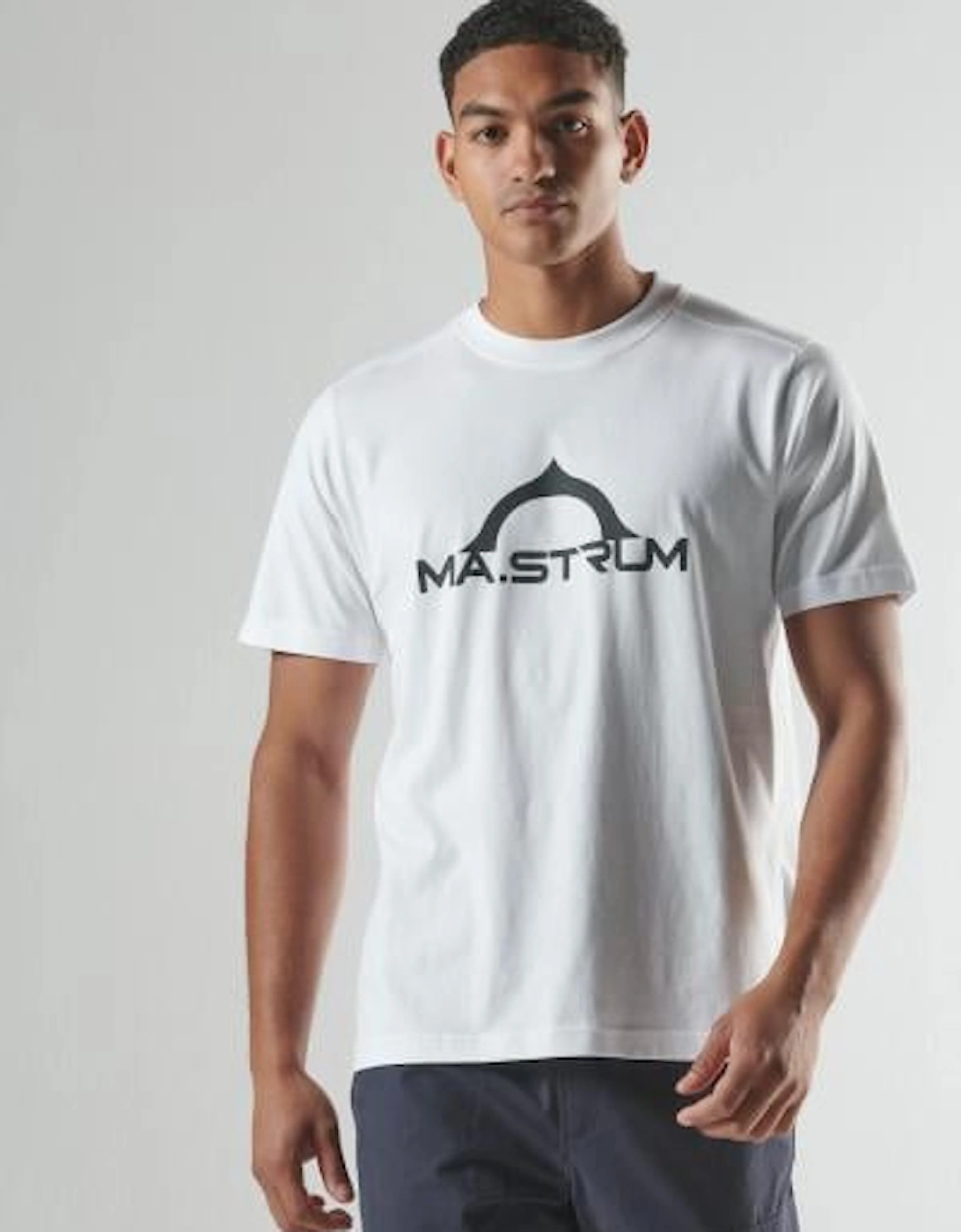 Mastrum Bora Half Compass Print T-Shirt MAS8409 - Optic White, 3 of 2