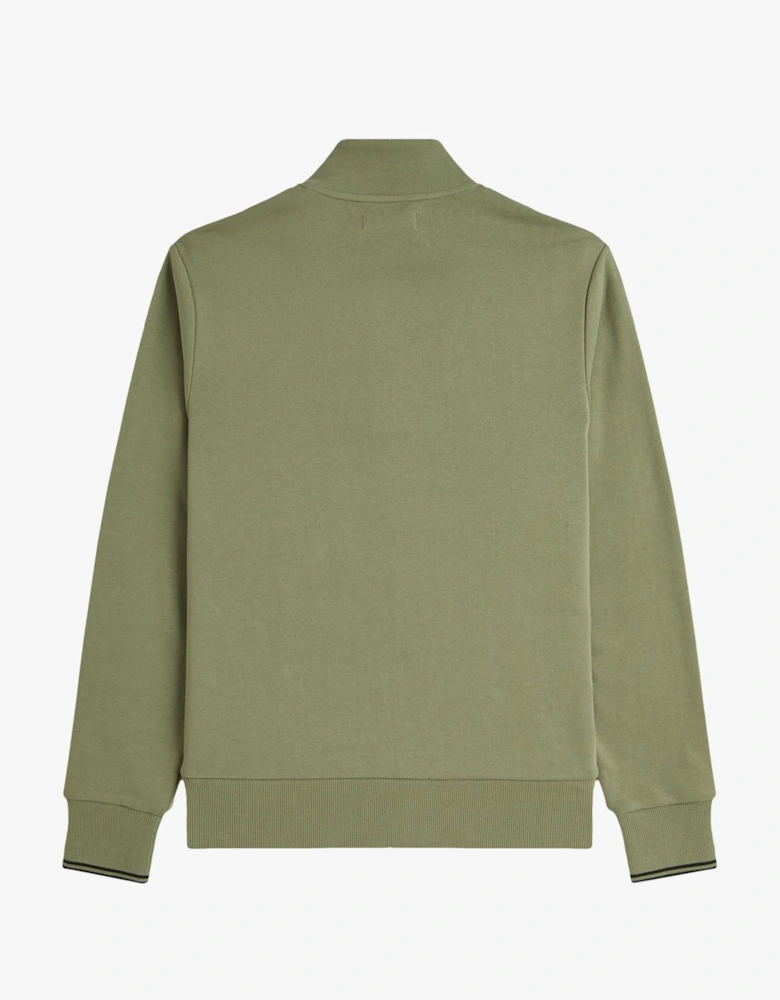 Half-Zip Sweatshirt - Olive Mint