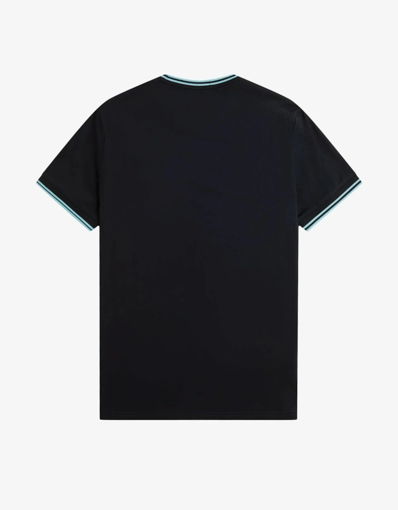 Twin Tipped T-Shirt - Navy/Mint Blue