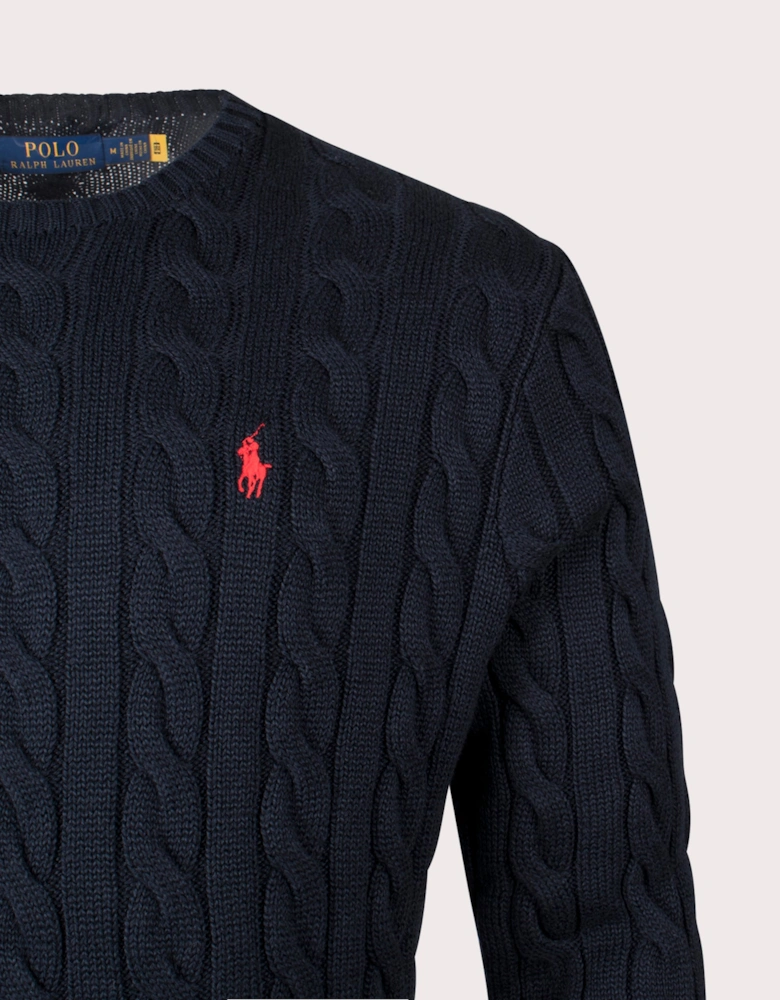 Cable Knit Cotton Jumper