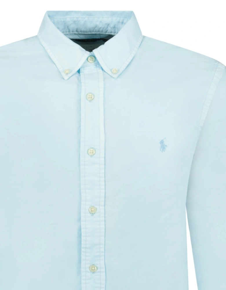 Ralph Lauren Custom Fit Long Sleeve Sport Shirt in Sky